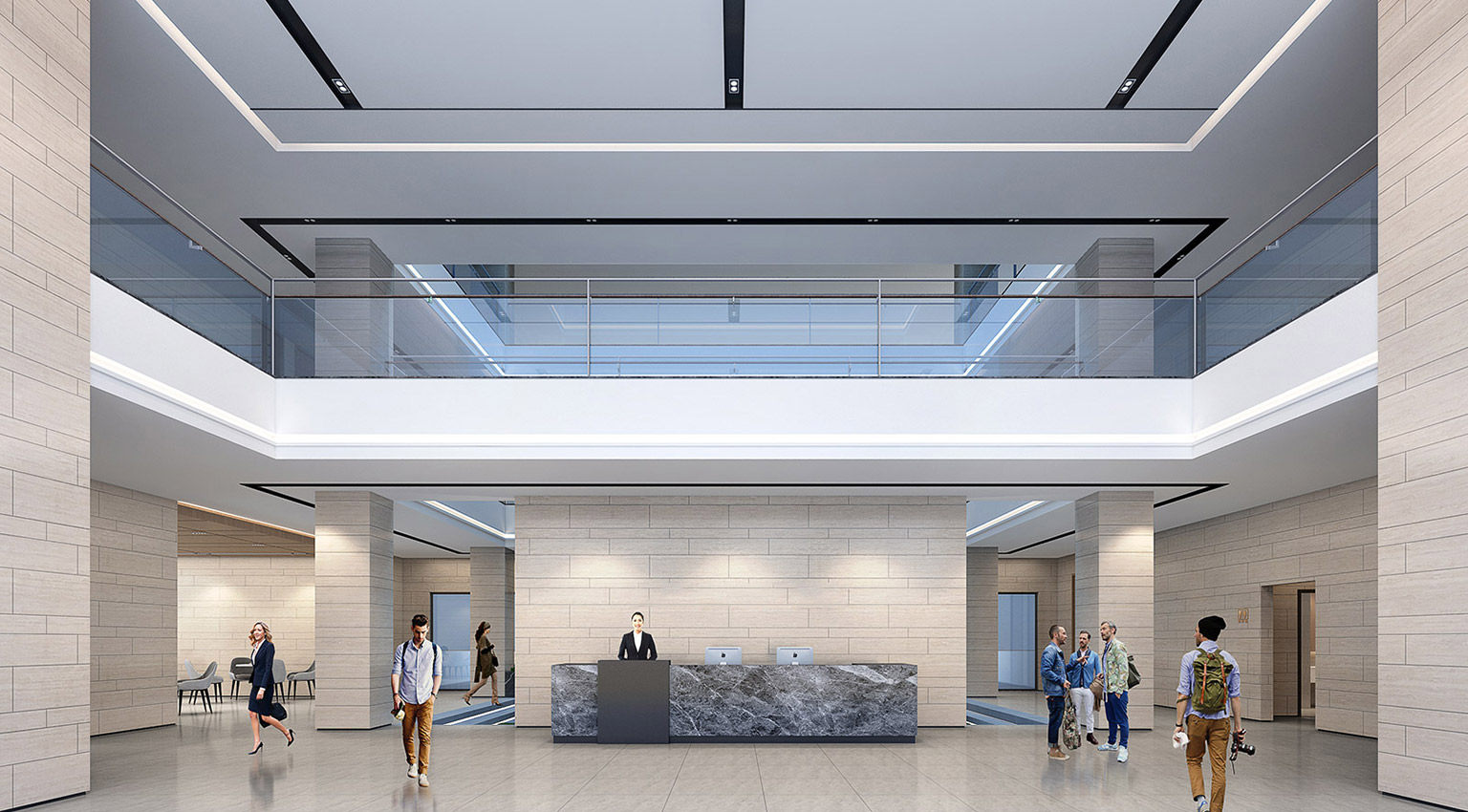 电子公司办公楼室内设计